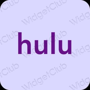 Естетичний фіолетовий hulu значки програм