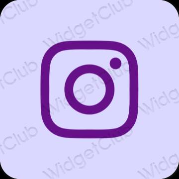 эстетический пастельно-голубой Instagram значки приложений