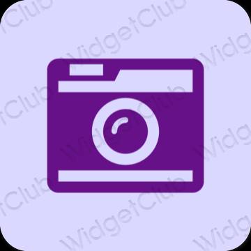 審美的 紫色的 Camera 應用程序圖標