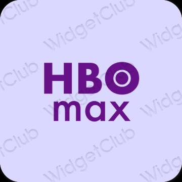 Estetik pastel mavi HBO MAX uygulama simgeleri