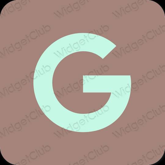 Estetic maro Google pictogramele aplicației