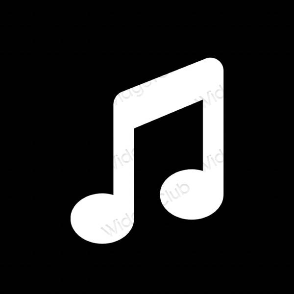 Ästhetische Music App-Symbole