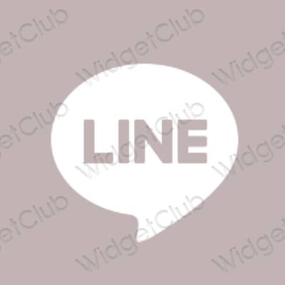 Esthetische LINE app-pictogrammen