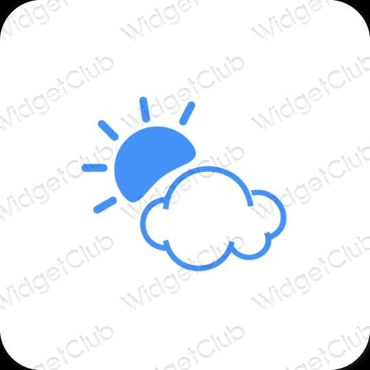 Estética Weather ícones de aplicativos
