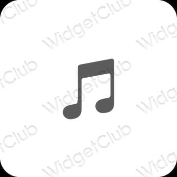 Esthetische Music app-pictogrammen