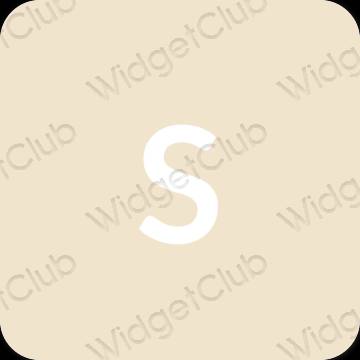 Estetický béžový SHEIN ikony aplikací