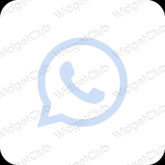 Pictograme pentru aplicații WhatsApp estetice