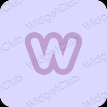 Estetyka pastelowy niebieski Weebly ikony aplikacji