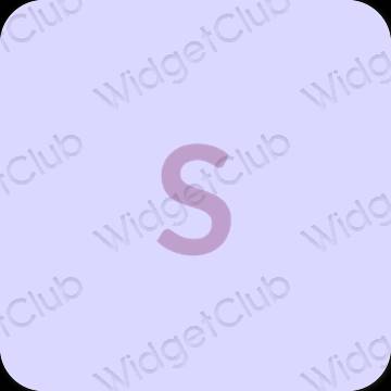 Stijlvol pastelblauw SHEIN app-pictogrammen