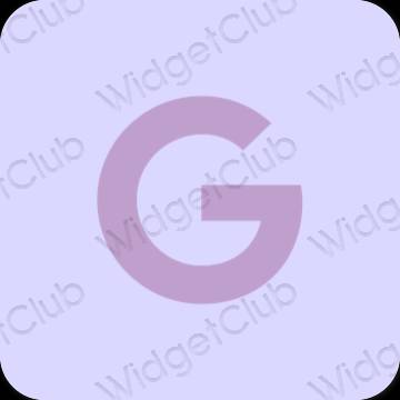 אֶסתֵטִי כחול פסטל Google סמלי אפליקציה