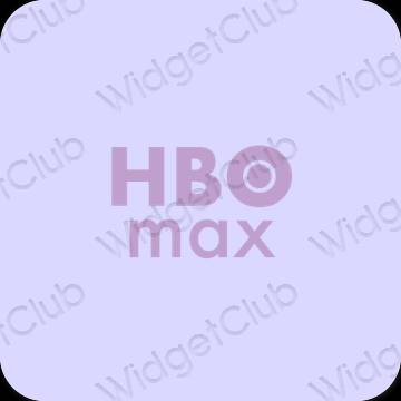 Estetsko vijolična HBO MAX ikone aplikacij