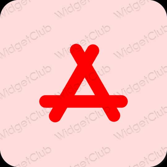 미적인 분홍 AppStore 앱 아이콘