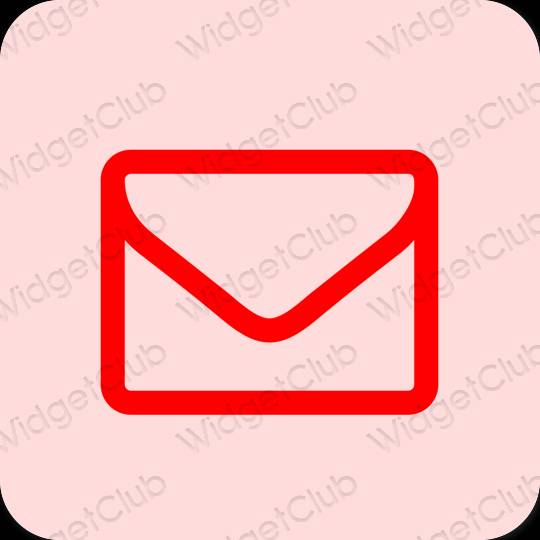 Estetski ružičasta Mail ikone aplikacija