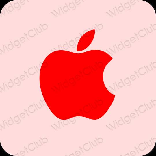 審美的 柔和的粉紅色 Apple Store 應用程序圖標