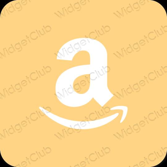 Estetik coklat Amazon ikon aplikasi