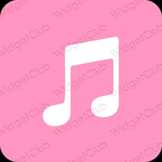 Pictograme pentru aplicații Apple Music estetice