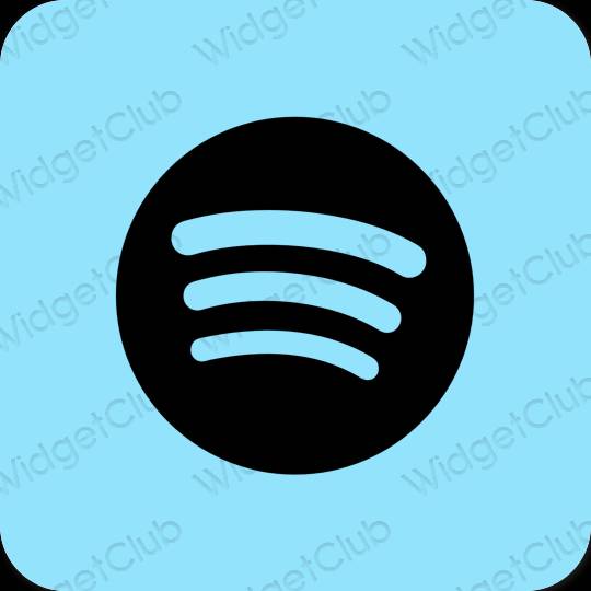 Pictograme pentru aplicații Spotify estetice