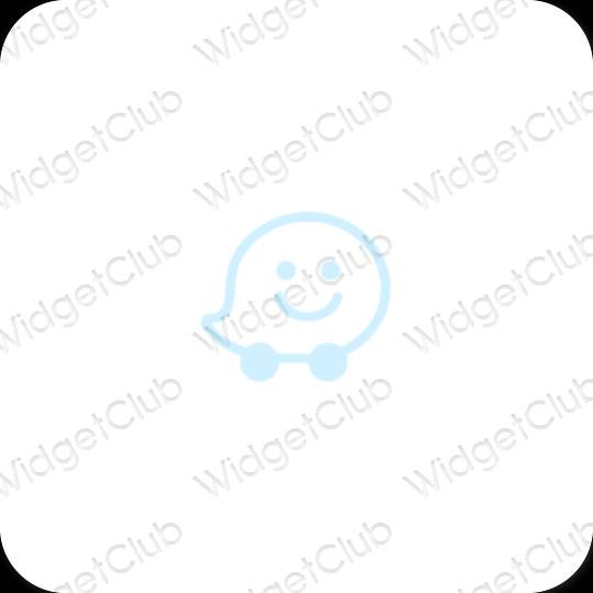 Эстетические Waze значки приложений
