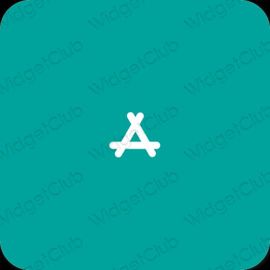Estetické Modrá AppStore ikony aplikácií