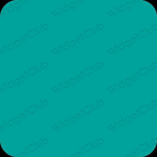 Ästhetisch blau ZARA App-Symbole