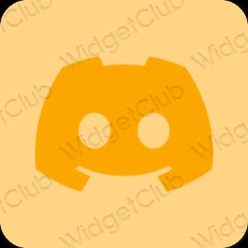 Естетичен оранжево discord икони на приложения