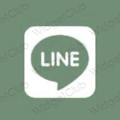 Эстетические LINE значки приложений