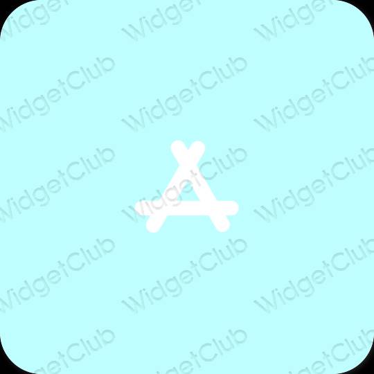미적인 파스텔 블루 AppStore 앱 아이콘