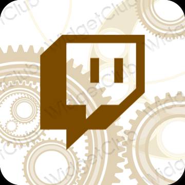 Ästhetische Twitch App-Symbole