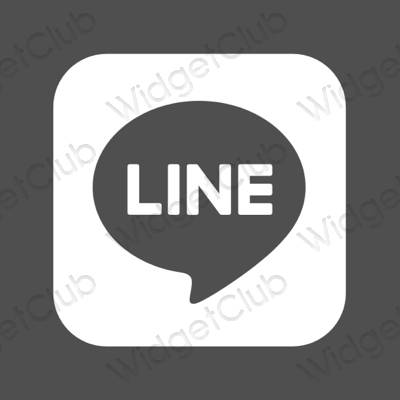 Естетични LINE икони на приложения