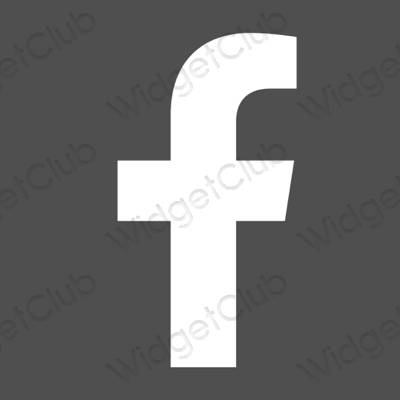 Estetinės Facebook programų piktogramos