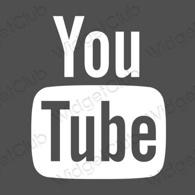 Esthetische Youtube app-pictogrammen