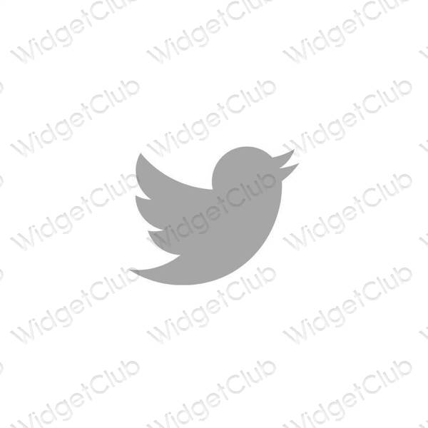 Esthetische Twitter app-pictogrammen