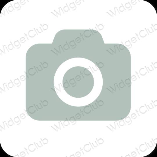 Estetik hijau Camera ikon aplikasi