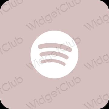 សោភ័ណ ពណ៌ផ្កាឈូក Spotify រូបតំណាងកម្មវិធី