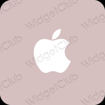 미적인 파스텔 핑크 Apple Store 앱 아이콘