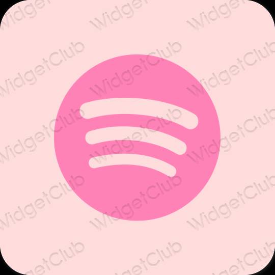 เกี่ยวกับความงาม สีชมพู Spotify ไอคอนแอพ