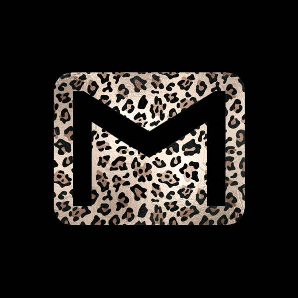 Estetik siyah Gmail uygulama simgeleri