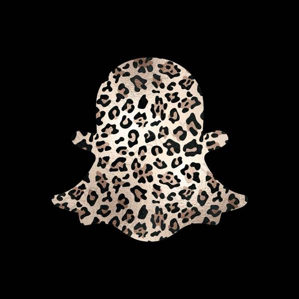 Aesthetic black snapchat app icons