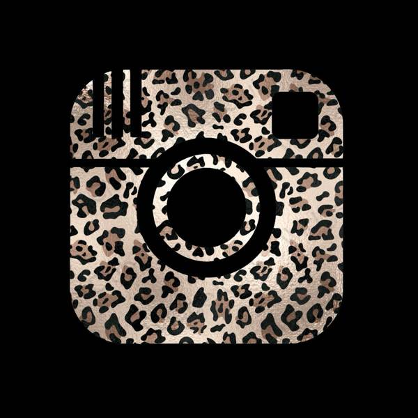Aesthetic black Instagram app icons