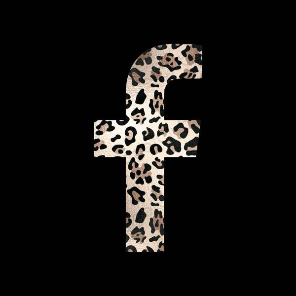 Aesthetic black Facebook app icons