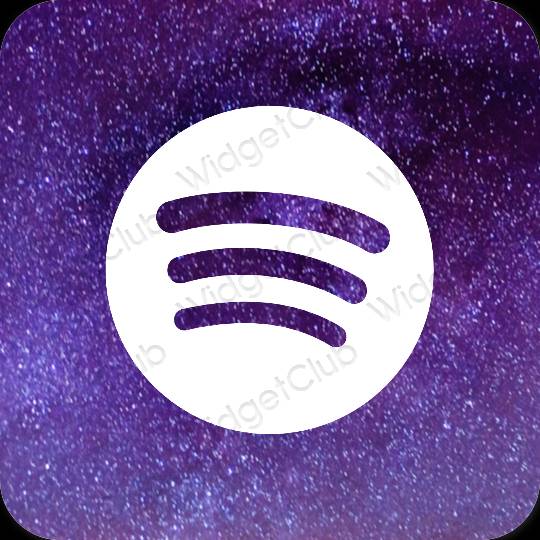 Esthetische Spotify app-pictogrammen