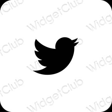 Esthetische Twitter app-pictogrammen