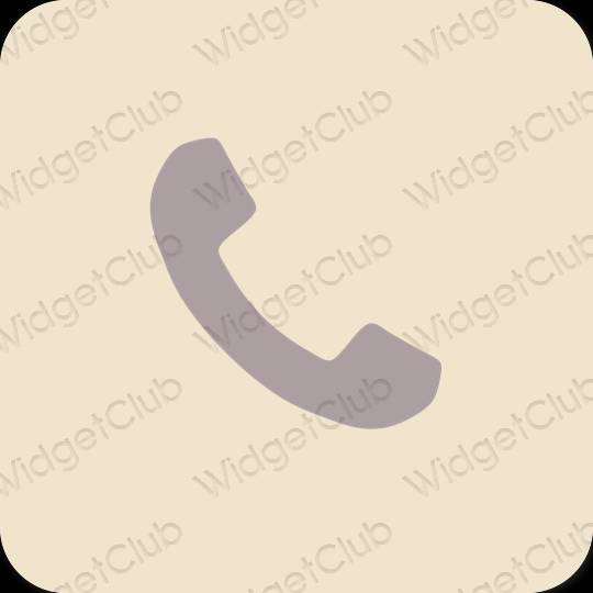 Ästhetisch Beige Phone App-Symbole