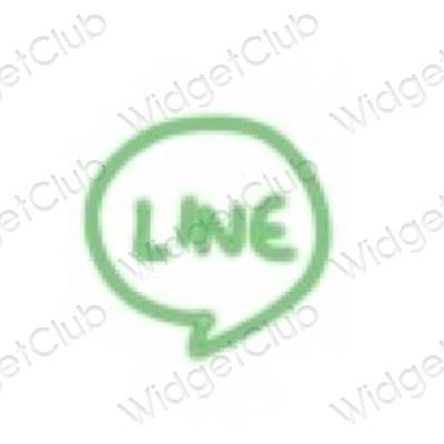 جمالية LINE أيقونات التطبيقات