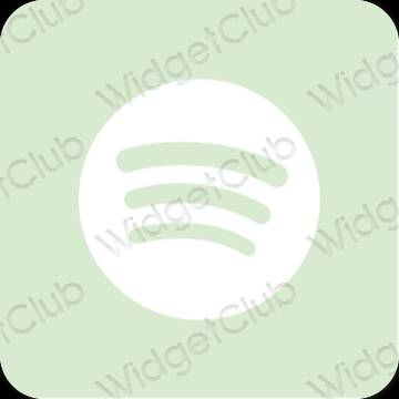 Estética Spotify iconos de aplicaciones