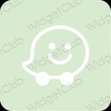 美学Waze 应用程序图标