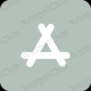 Estético verde AppStore iconos de aplicaciones