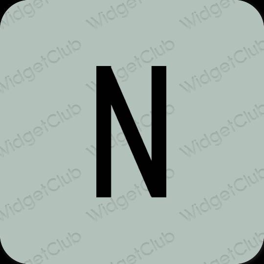 Ästhetisch grün Netflix App-Symbole