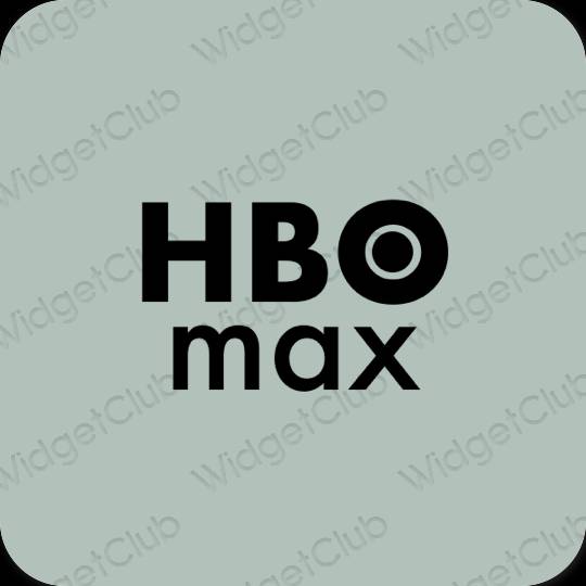 Estetski zelena HBO MAX ikone aplikacija