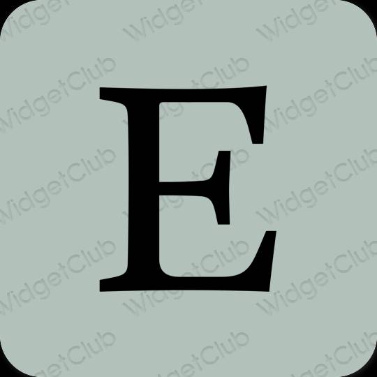 Æstetisk grøn Etsy app ikoner